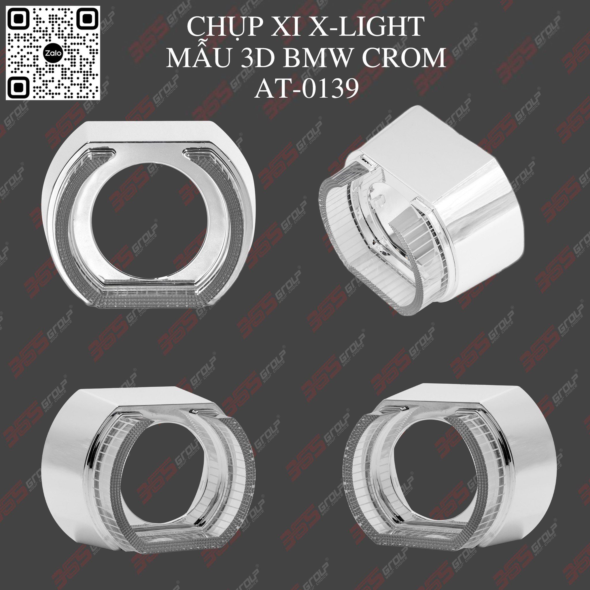 CHỤP XI X-LIGHT MẪU 3D BMW CROM 2023 AT-0139